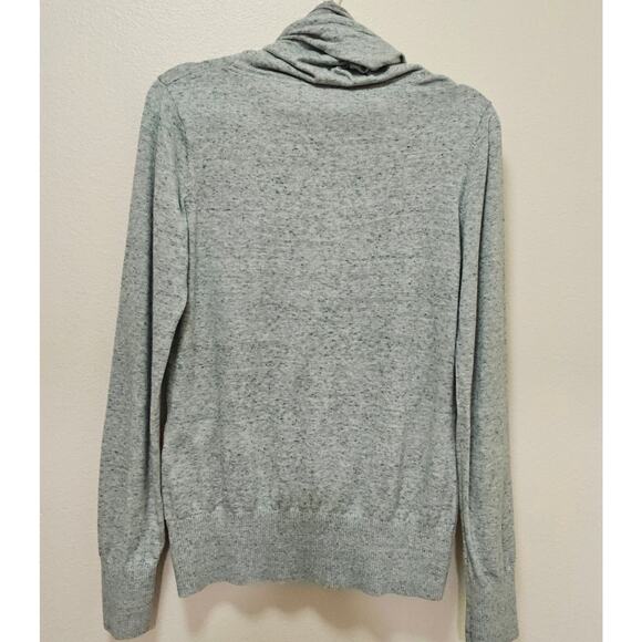 Naketano XL Gray Spackles Two Toned Cowl neck pullover Top. Soft. Unique. Rare - Picture 2 of 16